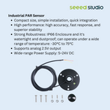 Seed Studio - Industrial PAR Sensor (PAR-2.5V), supporting analog 0~2.5V output