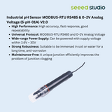 Seed Studio - Industrial pH Sensor MODBUS-RTU RS485 & 0~2V Analog Voltage (S-pH-01A) V2.0