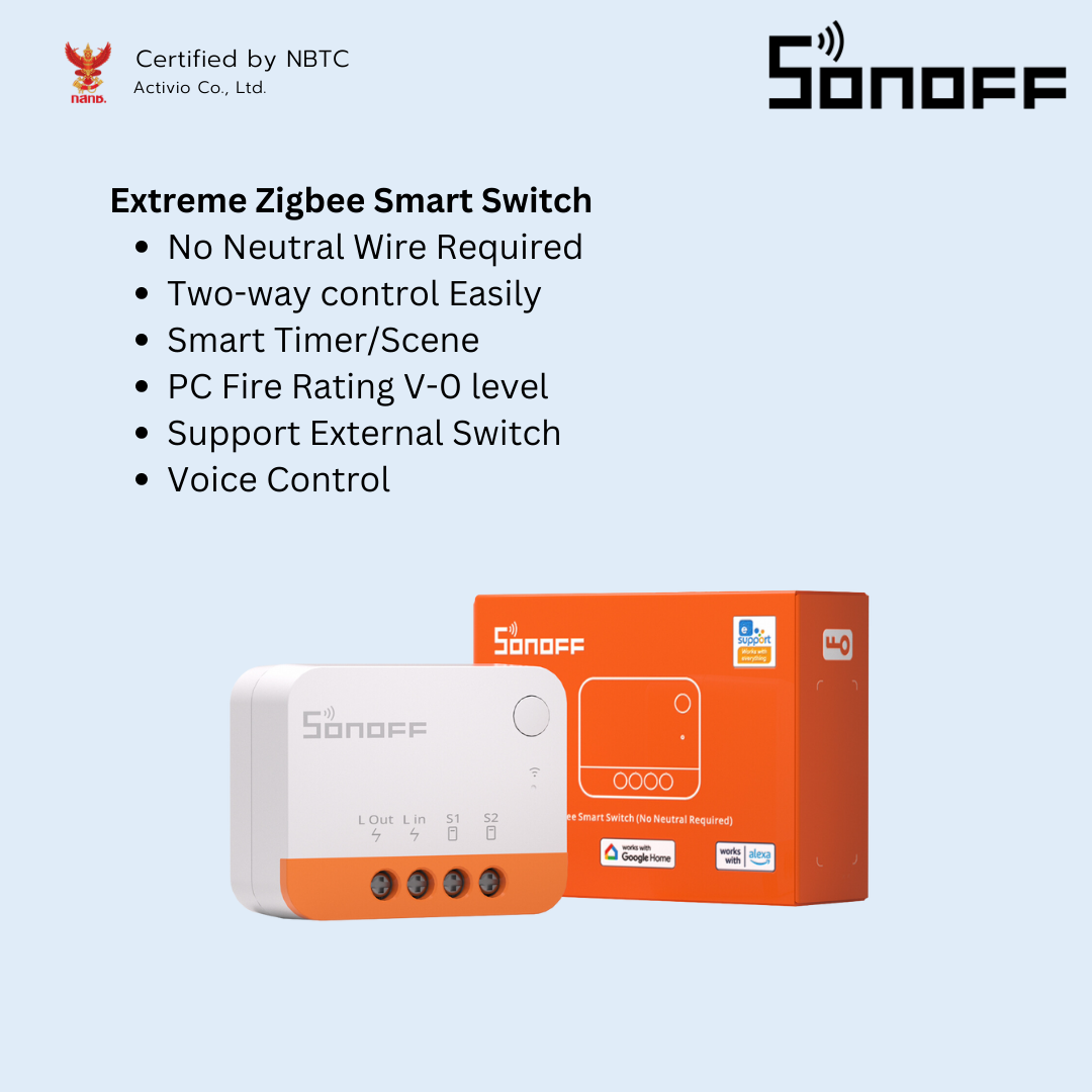 Sonoff ZBMini Zigbee 3.0 2-Way Smart Switch