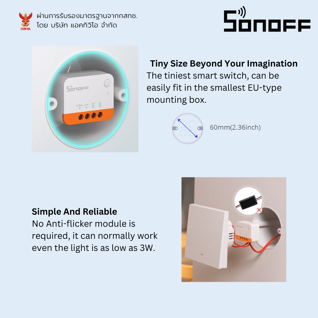 SONOFF ZBMINI L2 ZigBee Slimme Schakelaar Geen Neutrale Draad Vereist SONOFF ZBMINI L2 ZigBee Slimme Schakelaar Geen Neutrale Draad Vereist